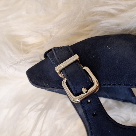 Gianni Bini Blue Suede Heels sz 9 - Picture 5 of 7